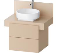 Duravit Balcoon Meuble sous-lavabo avec console, suspendu, rectangulaire, technique Tip-on, 570x600x534mm, BA50120JEIE0000, Couleur: Beige sable