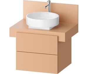Duravit Balcoon Meuble sous-lavabo avec console, suspendu, rectangulaire, technique Tip-on, 570x600x534mm, BA50120JHIH0000, Couleur: Terraccino
