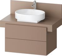 Duravit Balcoon Meuble sous-lavabo avec console, suspendu, rectangulaire, technique Tip-on, 570x800x534mm, BA50130JFIF0000, Couleur: ombre