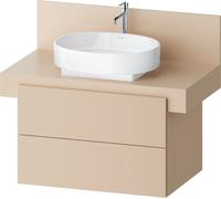 Duravit Balcoon Meuble sous-lavabo avec console, suspendu, rectangulaire, technique Tip-on, 570x800x534mm, BA50130JEIE0000, Couleur: Beige sable