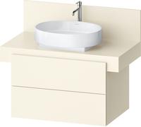 Duravit Balcoon Meuble sous-lavabo avec console, suspendu, rectangulaire, technique Tip-on, 570x800x534mm, BA50130JDID0000, Couleur: Ivoire