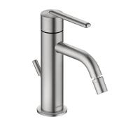 Duravit Robinet de bidet BA2400001070 Mitigeur saillie 119mm vidage à tirette acier inoxydable brossé