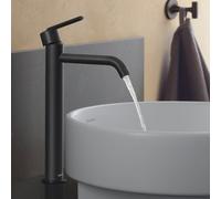 Duravit Mitigeur lavabo Balcoon XL BA1043002046 – FreshStart et MinusFlow, saillie 153 mm, noir mat