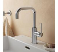 Duravit Mitigeur lavabo Balcoon BA1100002010 FreshStart MinusFlow sans tige de vidage chromé