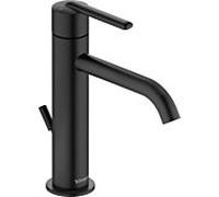 Duravit Balcoon mitigeur lavabo BA1023001046 M FreshStart et MinusFlow, saillie 138 mm, avec tige de traction garniture de vidange , noir mat