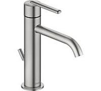 Duravit Balcoon mitigeur lavabo BA1023001070 M FreshStart et MinusFlow, saillie 138 mm, avec tige de traction - garniture de vidange , acier inoxydable brossé