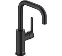 Duravit Balcoon mitigeur lavabo BA1100002046 FreshStart et MinusFlow, sans tige de traction garniture de vidange , noir mat