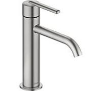 Duravit Balcoon mitigeur lavabo M BA1023002070 FreshStart et MinusFlow, saillie 138 mm, sans tige de traction garniture de vidange , acier inoxydable brossé