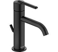 Duravit Balcoon mitigeur lavabo S BA1013001046 FreshStart et MinusFlow, saillie 123 mm, avec tige de traction - garniture de vidange , noir mat