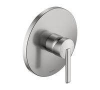 Duravit Kit de finition BA4210010070, mitigeur douche encastré 1 sortie, rond, inox brossé