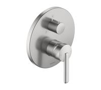 Duvarit Balcoon Mitigeur monocommandé pour douche, montage encastré, 170x200 mm, BA4210012070, Couleur: acier inoxydable brossé
