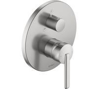 Duravit Balcoon Mitigeur monocommandé pour bain, montage encastré, 170x200mm, BA5210012070, Couleur: acier inoxydable brossé