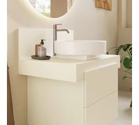 Duravit Console Balcoon rectangulaire BA90560IDID0000 80x55x37 cm 1 découpe centrale Ivoire