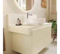 Duravit Console Balcoon BA90580IDID0000 – rectangulaire, 1 découpe au centre, 1200×550×370mm, Ivoire