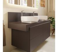 Duravit Console Balcoon rectangulaire BA90610IGIG0000 2 découpes 1400x550x370 mm Marron ardoise