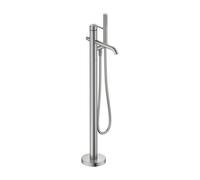 Duravit Kit de finition mitigeur bain encastré BA5250000070 inox brossé saillie 201 mm