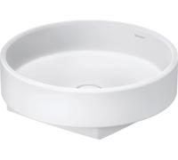 Duravit Vasque à poser Balcoon 240945AC79 45x45 cm, sans trou, trop-plein, blanc satiné