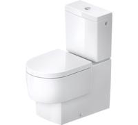 Duravit Balcoon WC sur pied pour combinaisons WC, pour réservoir de chasse rapporté, Rimless, sortie horizontale, 207009AA00, Couleur: Blanc brillant