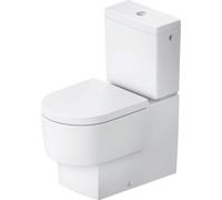 Duravit Balcoon WC sur pied pour combinaisons WC, pour réservoir de chasse rapporté, Rimless, sortie horizontale, 207009AC00, Couleur: Soie matte blanche