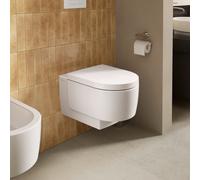 Duravit Balcon mural WC 290609AA00 540 mm, Weiß Hochglanz , lavable, sans bride, avec fixations dissimulées, 4,5 l, sortie horizontale