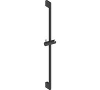 DURAVIT Barre de douche avec support de douchette réglable Universal - 70 cm / Noir mat