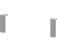 Duravit Base L-Cube, aluminium mat, 2 pièces, 70x65 mm, UV999100000