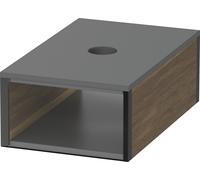 Duravit Boîte pour armoire de toilette, boîte à ustensiles avec couvercle, 100x160 mm, XV994807777, Couleur: Noyer massif