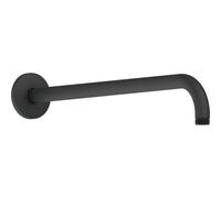 Duravit Bras de douche UV0670028046 410 mm rosace ronde courbé Noir mat montage mural