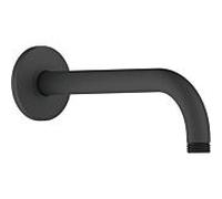 Duravit Universal bras de douche, Pomme de douche fixation murale, bras de douche rond 210 mm, noir mat