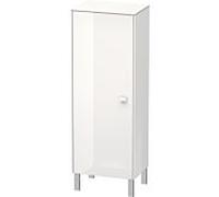 Armoire mi-haute Duravit Brioso Individual, 1 porte, charniÃšres Ã droite, 1 tablette en bois, 2 tablettes en verre, hauteur min. 91,1 cm - max. 133,0 cm, largeur min. 27,0 cm - max. 52,0 cm, profondeur min. 19,6 cm - max. 35,9 cm, Couleur (avant/corps): DÃ©cor blanc brillant, manche blanc brillant - BR1341R2222