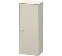 Armoire mi-haute Duravit Brioso Individual, 1 porte, charniÃšres Ã droite, 1 tablette en bois, 2 tablettes en verre, hauteur min. 91,1 cm - max. 133,0 cm, largeur min. 27,0 cm - max. 52,0 cm, profondeur min. 19,6 cm - max. 35,9 cm, Couleur (avant/corps): Taupe Matt DÃ©cor, PoignÃ©e Taupe Matt - BR1341R9191