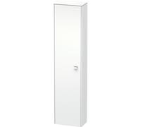 Duravit Brioso Armoire haute 177,0x42,0x24,0 cm, 1 porte, charnières à gauche, 1 tablette en bois, 3 tablettes en verre, BR1320L1018, Couleur: Décor blanc mat, poignée chromée