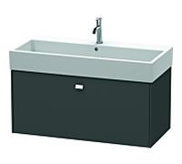 Duravit Brioso BR405601049 984x459mm, Graphit Matt , coulissant 2000 , poignée chromée