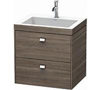 Duravit Brioso c-bonded avec base BR4605O1051, 60x48, Pine Terra / chrome, 1 robinet.