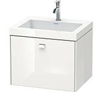 Duravit Brioso c-bonded bassin avec sous - structure BR4600N2222, 60x48cm, Weiß Hochglanz , o. trous