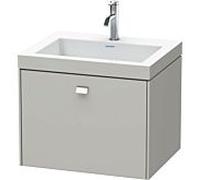 Duravit Brioso c-bonded avec piètement BR4600O1007, 60x48 cm, béton gris / chrome, 1 robinet.