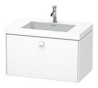 Duravit Brioso c-bonded lavabo avec sous-structure BR4601O1818, 80x48cm, Weiß Matt , trou pour robinet 2000