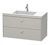 Duravit Brioso c-bonded lavabo avec sous-structure BR4607O0707, 100x48cm, Betongrau Matt , 2000 Hanloch