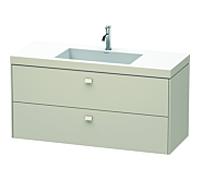 Duravit Brioso c-bonded lavabo avec sous-structure BR4608O9191, 120x48cm, Taupe , 2000 Hanloch
