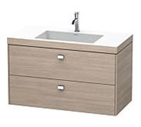 Duravit Brioso c-bonded vasque avec soubassement BR4607N1031 100x48, Pine Silver / chrome, sans robinet.