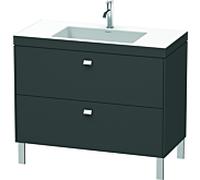 Ensemble Meuble Salle de bain Duravit Brioso 1000 mm Graphite Mat BR4702N4949
