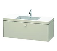Duravit Brioso c-bonded vasque avec sous-structure BR4603O9191, 120x48cm, Taupe , trou pour robinet 2000