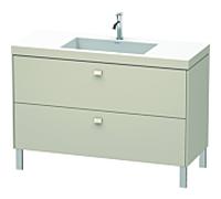 Duravit Brioso c-bonded vasque avec sous-structure BR4703O9191, 120x48cm, Taupe , trou pour robinet 2000