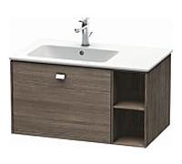 Duravit Brioso Meuble sous lavabo BR401201051 820x479mm, Pine Terra / chrome, étagère gauche
