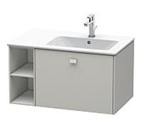 Duravit Brioso Meuble sous lavabo BR401400707 820x479mm, Betongrau Matt , étagère à droite