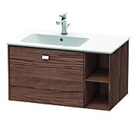 Duravit Brioso Meuble sous lavabo BR401201021 820x479mm, Nussbaum Dunkel / chrome, étagère gauche