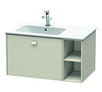 Duravit Brioso Meuble sous lavabo BR401209191 820x479mm, taupe, étagère gauche
