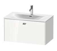 Duravit Brioso meuble sous-lavabo mural 82,0 x 47,9 cm, 1 tiroir, pour lavabo Viu 234483, BR421201073, Couleur: Décor cerisier du Tessin, manche chromé