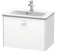 Duravit Brioso Meuble sous-lavabo mural Compact 62,0 x 38,9 cm, 1 tiroir, pour lavabo ME by Starck 234263, BR401001073, Couleur: Décor cerisier du Tessin, manche chromé
