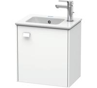 Duravit Brioso Meuble sous-lavabo suspendu 42,0 x 28,9 cm, 1 porte, pour lavabo ME by Starck 072343, BR4000R1073, Couleur: Décor cerisier du Tessin, manche chromé